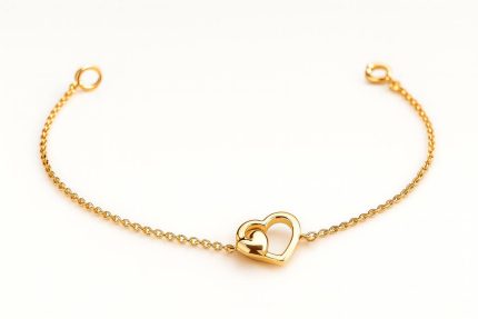 دستبند مینیمال قلب